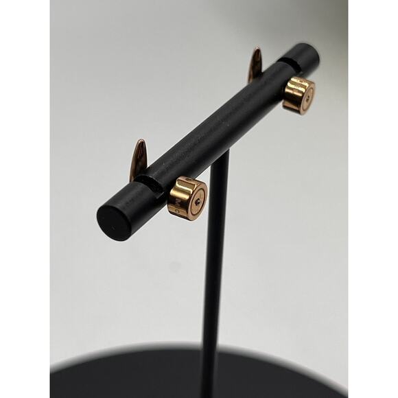 Michael Kors Rose Gold Mini Stud Earrings Designer Bags Spear Shape - Picture 9 of 13
